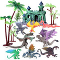 15Pcs Dragon Cake Decorations Mythical Figures for Fantasy Cake Topper