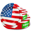 4th of July Party Plates Set - 40pcs Disposable Dinner & Dessert Plates - Independence Day Tableware