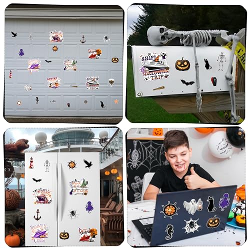 Halloween Cruise Door Magnets Set - 25pcs for Refrigerator & Cabin Decor - Variation: Cruise