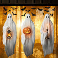 Halloween Ghost Window Clings - Extra Large Spooky Decals - White Variation