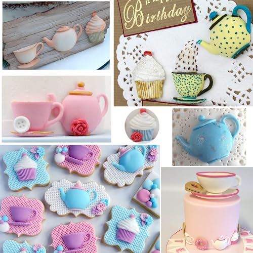 Silicone Cake Mold Set for Tea Party Decor - 3 Pcs Food-Grade Non-Stick