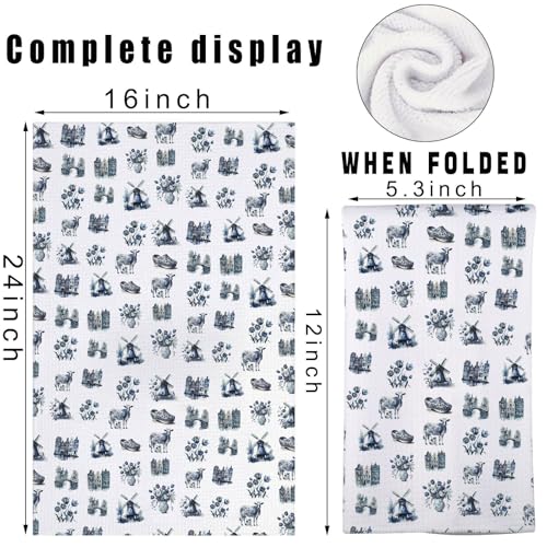 Dutch Flag Kitchen Towel Blue Cow House Variation of THIS listing