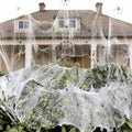 Halloween Spider Web Decorations with Fake Spiders - Stretchy Cobwebs for Indoor Outdoor Party