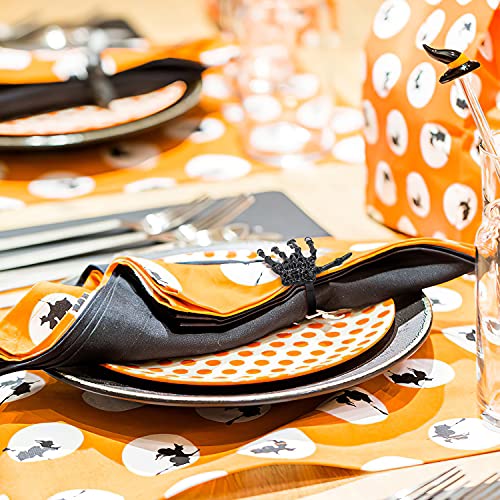 Halloween Napkin Rings Set - Black Metal Skeleton Claw for Party & Dining - Variation of THIS Listing