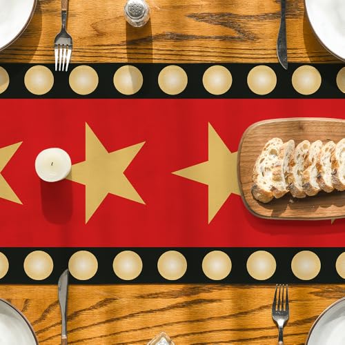 Red Movie Theme Table Runner 13x72 Inch Pack of 2 - Home Party Decor