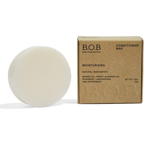 B.O.B BARS OVER BOTTLES Moisturizing Conditioner Bar - Vegan, Sulfate-Free, Eco-Friendly | 6.7oz for Oily Hair