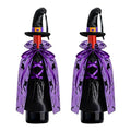 Modern Witch Halloween Wine Bottle Cover 2PCS - Spooky Party Table Decor