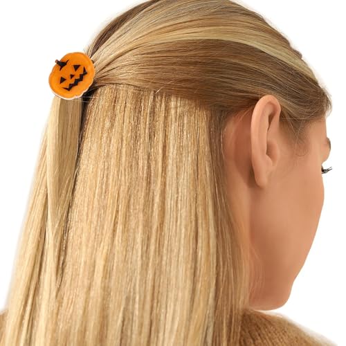 Halloween Hair Claw Clips Set - Pumpkin Ghost Bat Design, Style 3