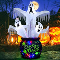 8FT Halloween Inflatable Ghost Outdoor Decoration - White Ghost Variant