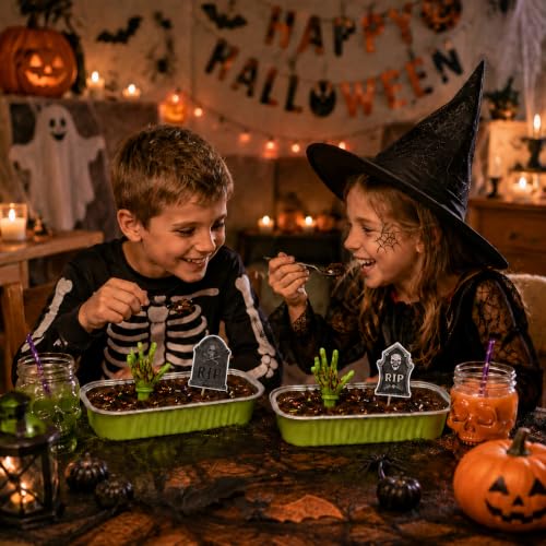Halloween Mini Cake Pans with Lids 30-Set Spooky Dessert Decoration Kit - Variation 1