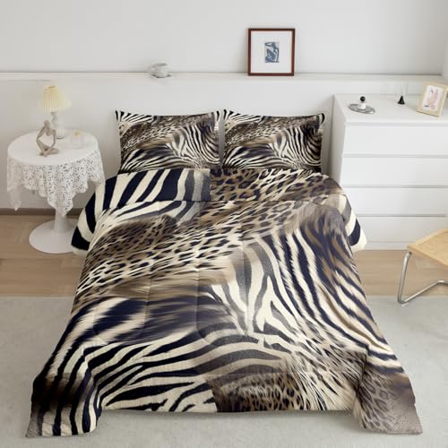 Full Size Leopard Comforter Set for Kids & Adults Multi 12 - Cozy Bedding