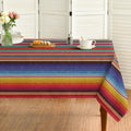 Horaldaily Mexico Tablecloth 60x140 Inch Square - Red, Rectangular Variation