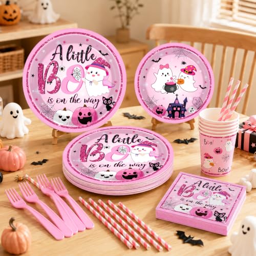 Halloween Baby Shower Decorations Girl Pink Balloon Arch Kit All-in-One Party Supplies