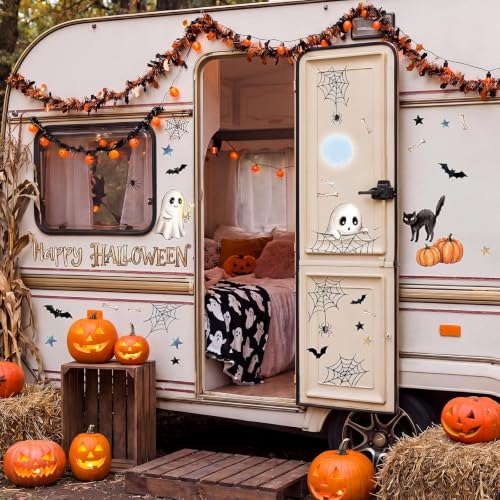 Halloween Refrigerator Magnets Set - 43 Cute Ghost & Spooky Decor Pieces