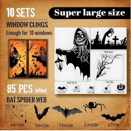 Halloween Window Decals Silhouette Stickers - C2510 Variation