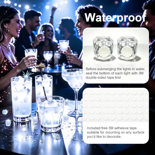 Mini Flash Diamond Balloon Lights - 24 White LED Party Decor Set
