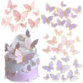 Butterfly Cupcake Toppers 3D Multicolor Cake Decorations Party Supplies