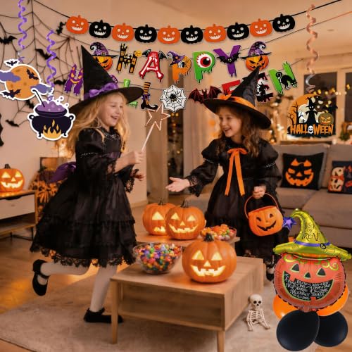 Halloween Party Decorations Set - 19 Pieces for Spooky Celebration