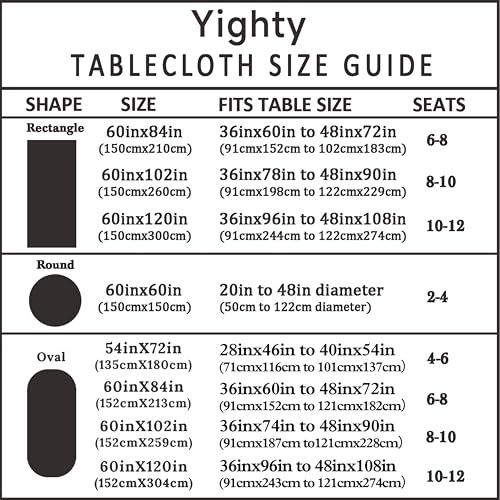 Oval Halloween Tablecloth 54x72 Inch Black Pumpkin Ghost Decor - Waterproof & Wrinkle-Resistant