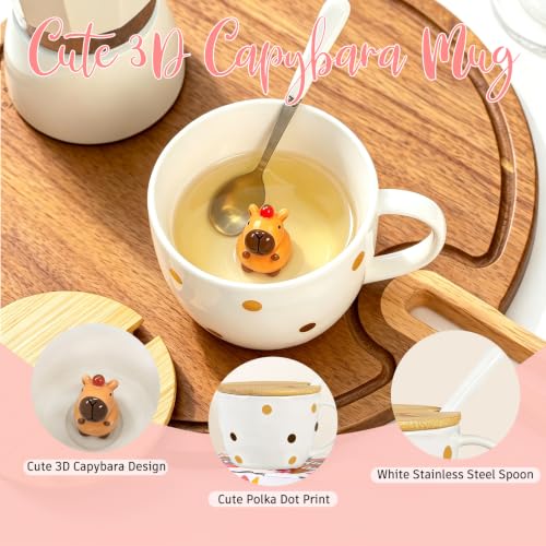 Cute Capybara Coffee Mug with 3D Hidden Figurine - Friendship & Gift