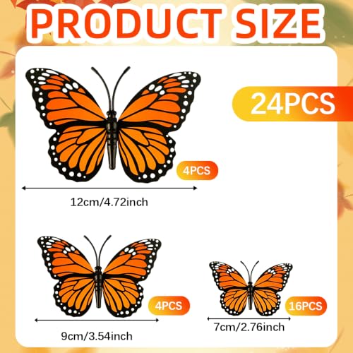 3D Monarch Butterfly Wall Decor Halloween Butterfly Decorations - Variation 24