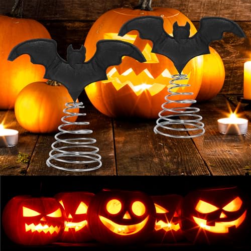 Halloween Bat Tree Topper - Gothic Black Miniature Holiday Decoration