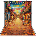 Day of the Dead Backdrop 6x8FT Dia De Los Muertos Mexican Street Scene Vinyl Decor
