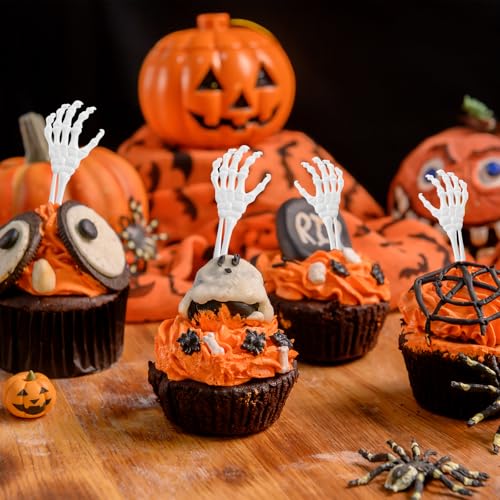 Halloween Skeleton Hand Cocktail Stirrers - 30 Pcs Spooky Bar Garnish