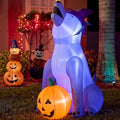 5ft LED Halloween Inflatable Wolf with Pumpkin Outdoor Decorations