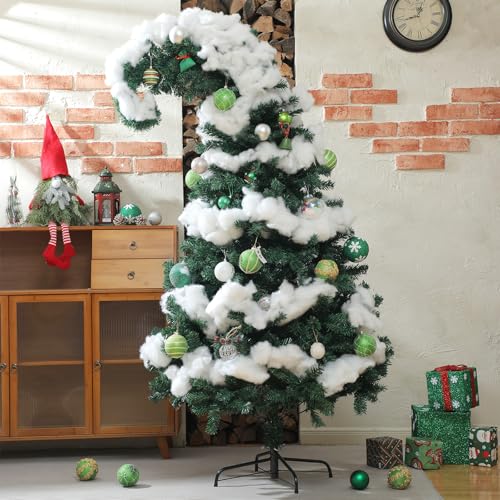 Daifunli Green Crooked Top 6ft Christmas Tree - Indoor Holiday Decor