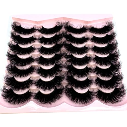 14/16 Pairs Fluffy Mixed Length 3D Mink False Eyelashes Long Thick Natural Look TN06