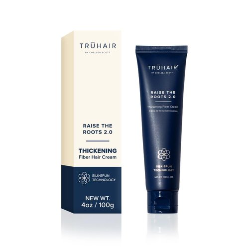 Truhair Raise The Roots 2.0 - Instant Hair Thickening Fiber Cream for Frizz-Free Blowouts | Volumizing Hair Styling Cream for All Hair Types
