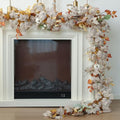 Fall Maple Leaf Pumpkin Garland 10FT Autumn Harvest Decorations for Home Porch Fireplace Halloween Thanksgiving - Variation of This Listing