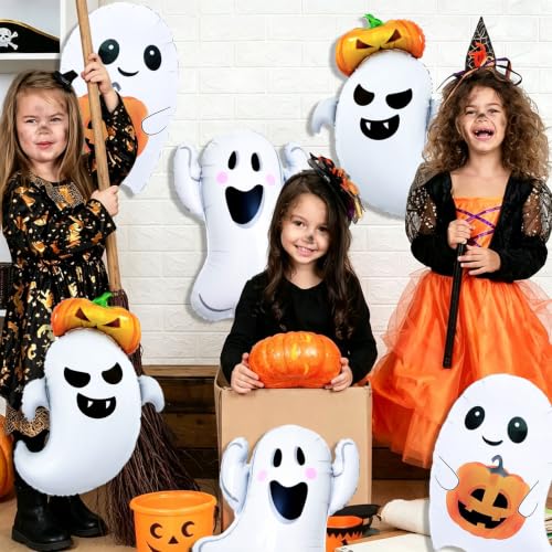 Halloween Foil Balloons Ghost Pumpkin Mylar Decorations Party Supplies