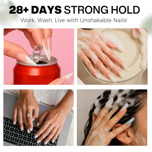 Solid Gel Nail Glue 40ml - Strong, Mess-Free Adhesive for Press Ons & Acrylic Nails