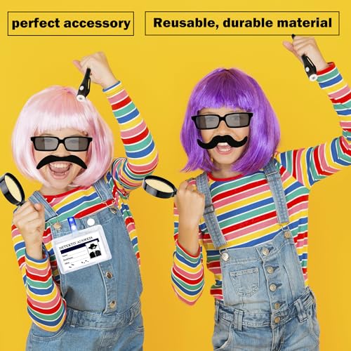 60 Pcs Spy Detective Party Favors Set with Glasses Magnifying Glass and Invisible Ink Pen