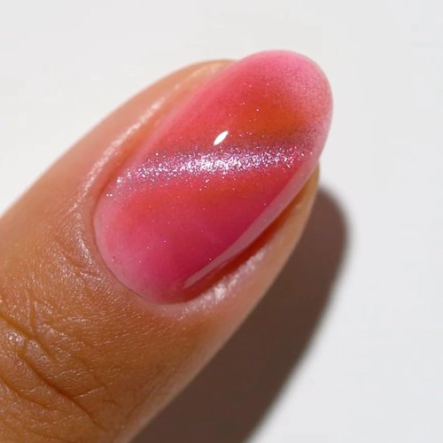 DND DC 9D Cat Eye Gel Polish - Twilight Blush, Unicorn Creamy Collection | 0.6 OZ Smooth Finish