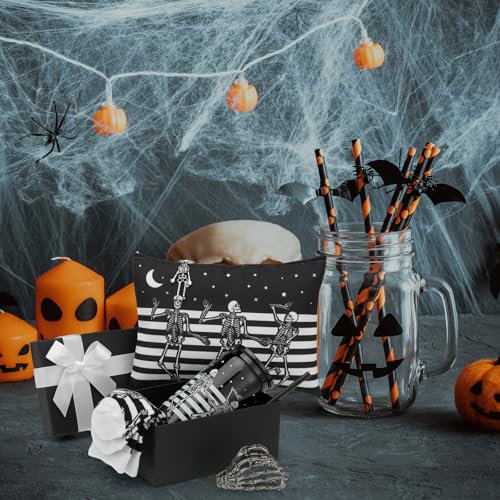 Halloween Skeleton Gift Set - Gothic Dancing Skeleton Figures for Men and Women
