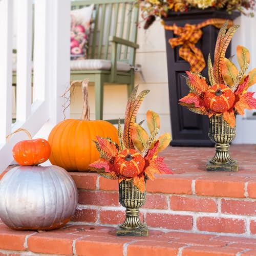 Artificial Pumpkin Decor Set - Fall Thanksgiving Autumn Home Table Shelf Decor 1PCS - One Size