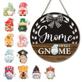 Gnome Sweet Gnome Seasonal Interchangeable Sign with 12 Icons - Variation Gnome1
