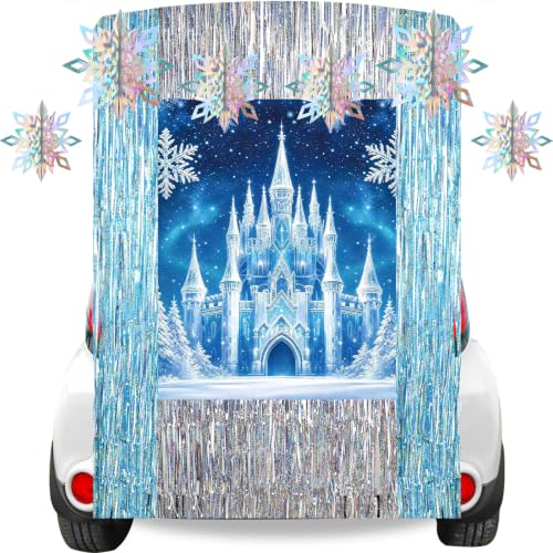 Halloween Trunk or Treat Car Decorations Kit Ice Snow Castle Theme