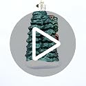 Christmas Tree Farm Glass Ornament - Handcrafted Holiday Decoration