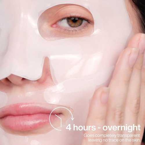 Sampar Hydrafuse Collagen 4 Hours or Overnight Mask – Korean Skincare for Radiant, Smooth Skin | Anti-Aging Face Mask with Ultra-Potent Collagen to Reduce Wrinkles, Tighten Pores & Boost Glow (4-Pack)