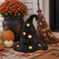 Halloween Terracotta Witch Hat Tea Light Holder Outdoor Decor