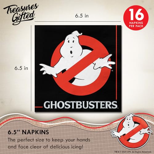 Ghostbusters Party Dinnerware Set for 16 Guests - Plates Cups Napkins Decorations