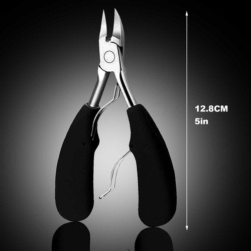 10pcs Ingrown Toenail Pedicure Tool Kit, Professional Surgical Stainless Steel Ingrown Toenail Removal, Treatment for Nail Correction Polish Pain Relief (Black)