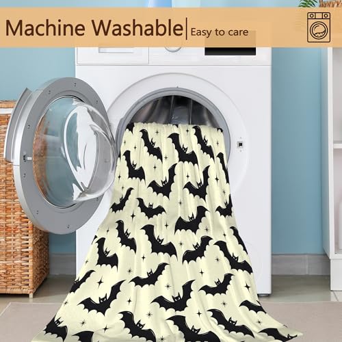 Gothic Bats Plush Throw Blanket for Couch and Sofa Decoration - 50x60 Inch