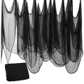 Halloween Black Creepy Gauze Cloth - 500x40in Haunted House Decor - Variation: Black