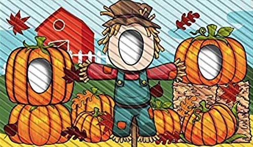 Halloween Face Hole Banner - Kids Party Decor for Pumpkin Patch & Fall Events