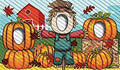 Halloween Face Hole Banner - Kids Party Decor for Pumpkin Patch & Fall Events
